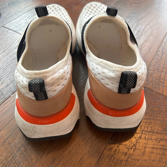 Sorel Women's Kinetic Impact Strap Sneakers Black/White Shoes Size 6 - Picture 5 of 9